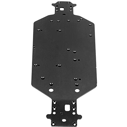Hoch Langlebiger Aluminiumlegierung RC -Auto -Chassis für HSP 94107 94111 94110 94124, Verbesserung des Aussehens und Simuliert Cooles Look, Fit für Alter 14+ (BLACK) von Alomejor