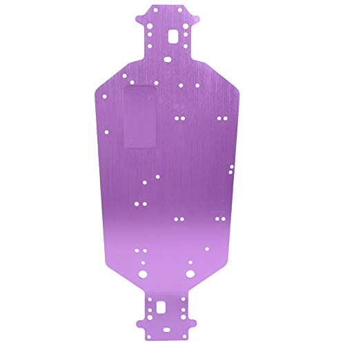Hoch Langlebiger Aluminiumlegierung RC -Auto -Chassis für HSP 94107 94111 94110 94124, Verbesserung des Aussehens und Simuliert Cooles Look, Fit für Alter 14+ (Purple) von Alomejor