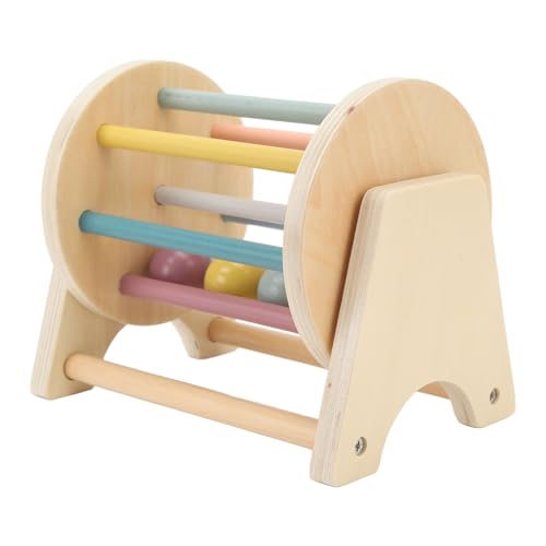 Holzrassel-Rolltrommel, 4 Kugeln, Lindenholz-Zylinder-Rolltrommel für Kleinkinder Zur Verbesserung der Hand-Auge-Koordination Holzrassel-Rolltrommel, 4 Kugeln, Lindenholz-Zylinder-Rolltrommel für Kleinkinder Zur Verbesserung der Hand-Auge-Koordination von Alomejor