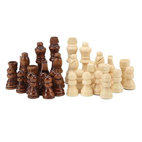 Internationale Schachfiguren, 32 STÜCKE Zweifarbige Holzschachfiguren Kinderunterhaltungsspielzeug Internationale Schachfiguren, 32 STÜCKE Zweifarbige Holzschachfiguren Kinderunterhaltungsspielzeug von Alomejor