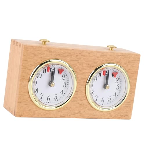 Mechanische Retro-Schachuhr aus Holz, Schachtimer, Keine Batterie Erforderlich, Einfach zu Bedienen, Lange Lebensdauer Mechanische Retro-Schachuhr aus Holz, Schachtimer, Keine Batterie Erforderlich, Einfach zu Bedienen, Lange Lebensdauer von Alomejor