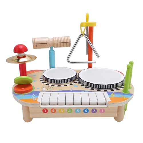 Multifunktionales Rack, Kleinkind Musikinstrument Bildungsaufklärung Musik Spielzeug Piano Set von Alomejor