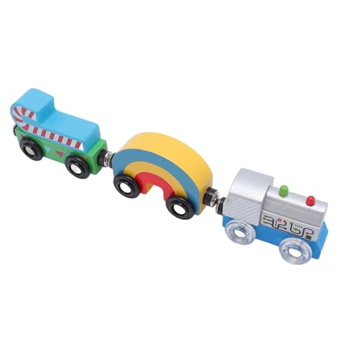 Alomejor Pädagogische Tragbare Zugautos, Kleinkinder Spielzeugzug für Mädchen Unterstützt das Lernen durch Spiel von Alomejor