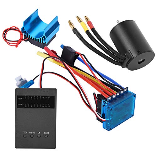 RC CAR 3650 Motorlesslosessosenlessess ESC -Hitzekartenligode, Upgrade -Kit für RC Autos auf Einer Skala von 1/10 (60A) von Alomejor