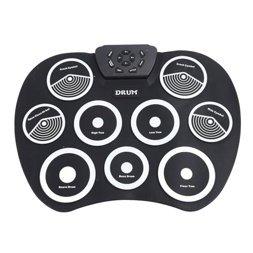 Roll Up Pad Elektronische -Set mit Fußpedal -USB -Konnektivität Unterstützt den Spielmodus für Interaktive Erlebnisse von Alomejor