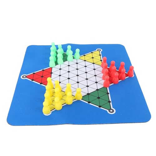 Rubber Chinese Checkers Board Matte, Soft Foldable 24 cm Brettspielmatte für Heimreisebüro Rubber Chinese Checkers Board Matte, Soft Foldable 24 cm Brettspielmatte für Heimreisebüro von Alomejor