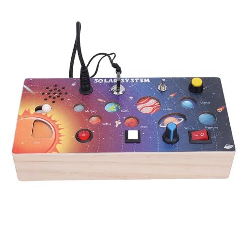 Solarsystem Sensory Activity Board Spielzeug Kleinkind Montessori Movable Planet Name Brettspiel für Anregende Ist Kreativität Ist Kreativität von Alomejor