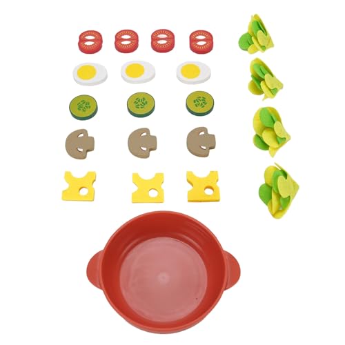 Spielzeug mit Dichtebrettplattenplatte mit Schüsselgemüse Förderung der Fantasie, Entwickeln Fähigkeit für Vorschulaktivitäten Spielzeug mit Dichtebrettplattenplatte mit Schüsselgemüse Förderung der Fantasie, Entwickeln Fähigkeit für Vorschulaktivitäten von Alomejor