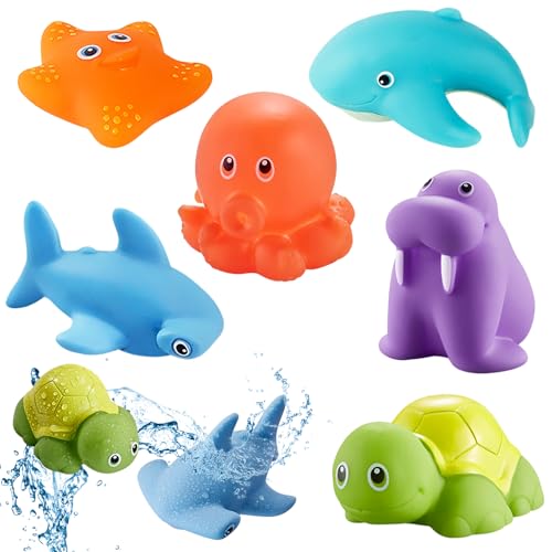 Alovez 6 Stück Badewannenspielzeug für Baby Kinder Ab 1 2 3 4 Jahr Badespielzeug, Badewanne Pool Spielzeug Alovez 6 Stück Badewannenspielzeug für Baby Kinder Ab 1 2 3 4 Jahr Badespielzeug, Badewanne Pool Spielzeug von Alovez