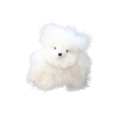 AlpacaOne Teddybär – Premium Edition aus Reiner Baby Alpakawolle, 16cm, handgefertigt in Peru, Unikat in edlem Ivory, superweich & luxuriös von AlpacaOne