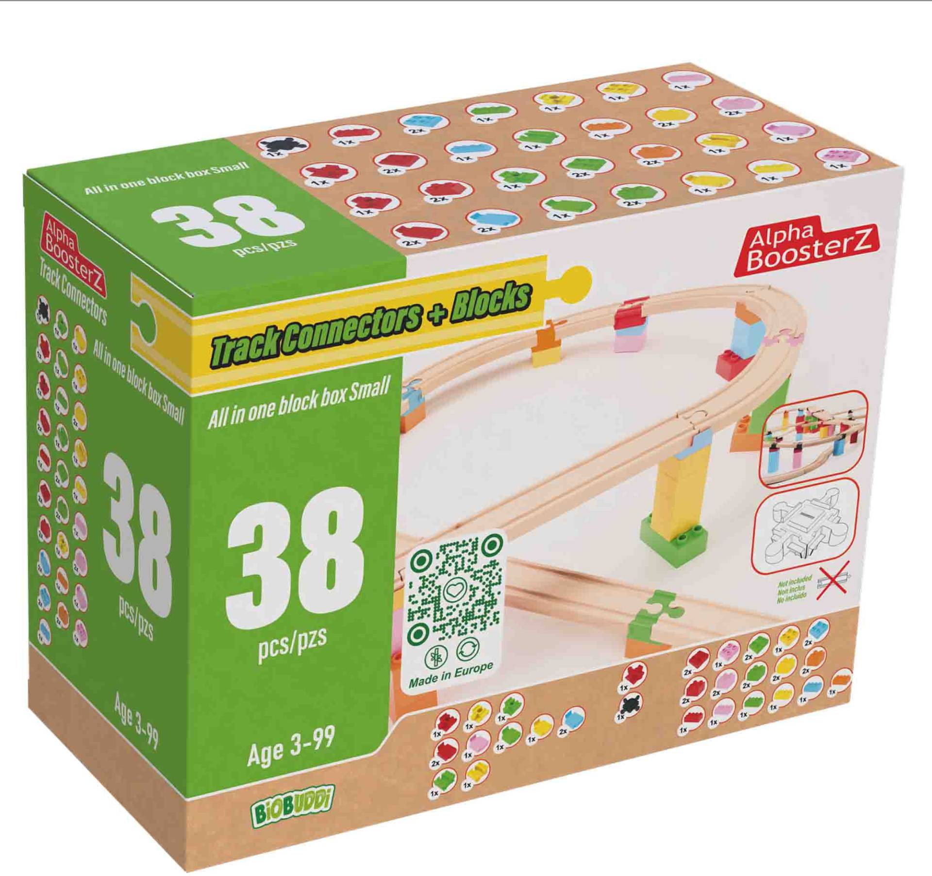 Alpha BoosterZ Track Connectors All In One Block Box Small Bausatz 38 Teile Alpha BoosterZ Track Connectors All In One Block Box Small Bausatz 38 Teile von Alpha BoosterZ