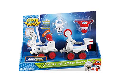 Super Wings EU720840A EU720840A-Astra's Spielfigur Spielfahrzeuge, Moon Rover + 2 "Transform-a-bot, One Size von Super Wings