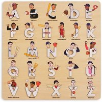 Baseball Legends Wooden Alphabet Puzzle Baseball Legends Wooden Alphabet Puzzle von Alphabet Legends