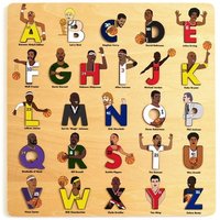 Basketball Legends Wooden Alphabet Puzzle Basketball Legends Wooden Alphabet Puzzle von Alphabet Legends