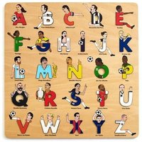 Soccer Legends Wooden Alphabet Puzzle Soccer Legends Wooden Alphabet Puzzle von Alphabet Legends