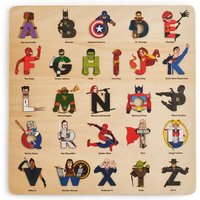 Superhero Legends Wooden Alphabet Puzzle Superhero Legends Wooden Alphabet Puzzle von Alphabet Legends