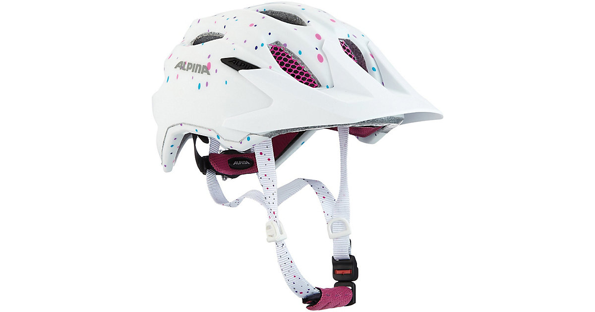 Fahrradhelm Carapax Jr. white polka dots 51-56 weiß Fahrradhelm Carapax Jr. white polka dots 51-56 weiß von Alpina