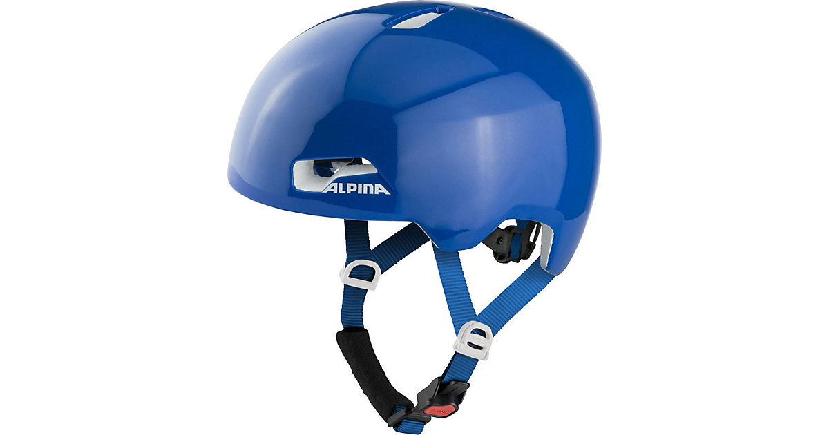 Fahrradhelm Hackney, blue gloss, 51-56 blau-kombi von Alpina