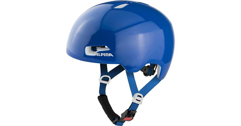 Fahrradhelm Hackney, blue gloss, 51-56 blau-kombi von Alpina