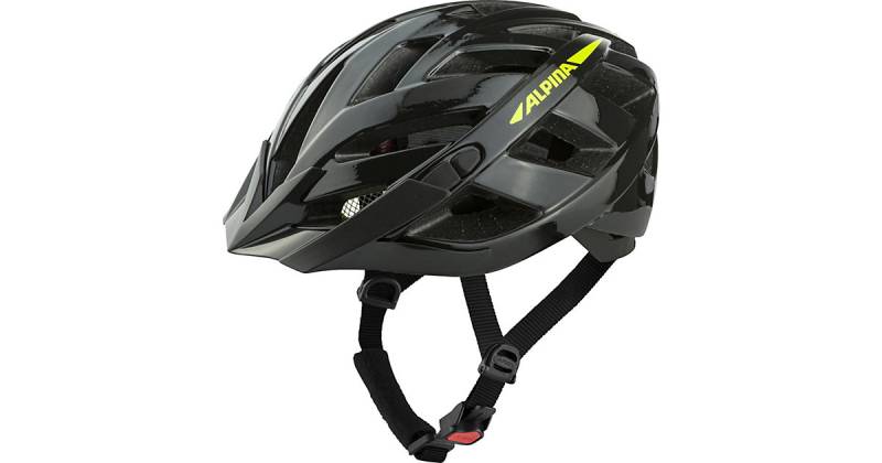 Fahrradhelm Panoma 2.0, black-neon yellow gloss, 52-57 schwarz/gemustert von Alpina