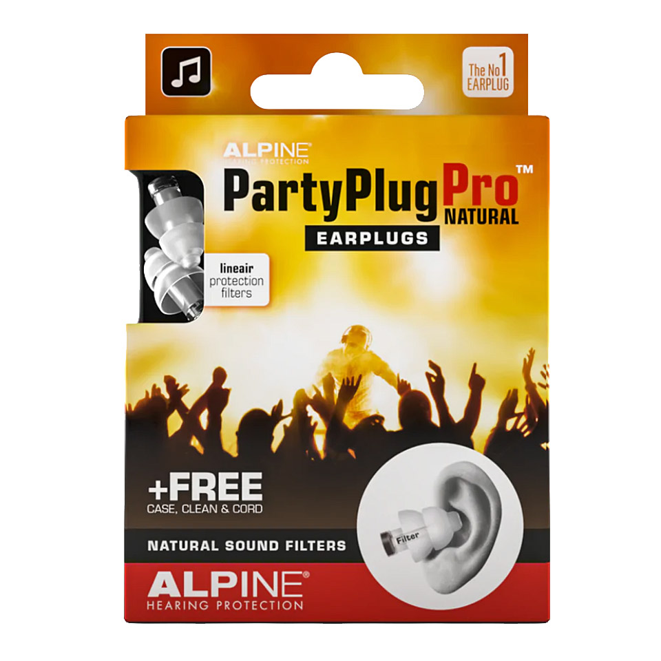 Alpine PartyPlugPro Earplugs natural Gehörschutz von Alpine