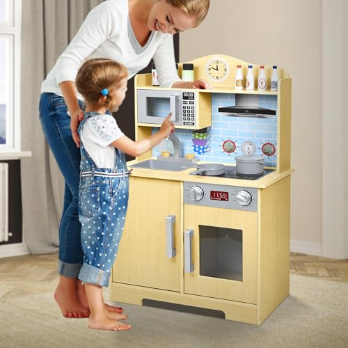 Alpstorm Kinderküche aus Holz mit Zubehör - Spielküche für Kinder mit Kochset, Spieleküche Lernspielzeug Küchenspielzeug für Mädchen und Jungen ab 3 Jahre Geschenk zum Geburtstag (56x28.5x92cm,Typ B) Alpstorm Kinderküche aus Holz mit Zubehör - Spielküche für Kinder mit Kochset, Spieleküche Lernspielzeug Küchenspielzeug für Mädchen und Jungen ab 3 Jahre Geschenk zum Geburtstag (56x28.5x92cm,Typ B) von Alpstorm