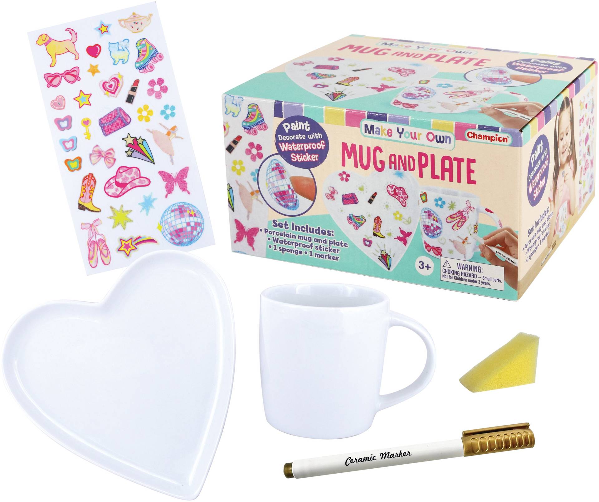 Alrico DIY-Set Bemale eine Tasse und Untertasse Alrico DIY-Set Bemale eine Tasse und Untertasse von Alrico