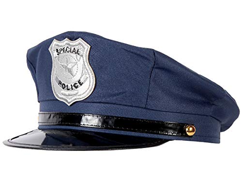 Alsino Buntes Polizeimützen-Set für Erwachsene und Kinder: Vielfalt in Blau, Schwarz und Pink, Menge wählen:1 Stück, Motiv wählen:blau von Alsino