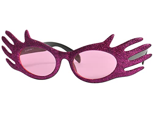Alsino Sonnenbrille Herzbrille Fun-Brille Party Brille Photo-Booth Hippie, Einheitsgröße für Damen und Herren – (F-008) Madam Edna pink von Alsino
