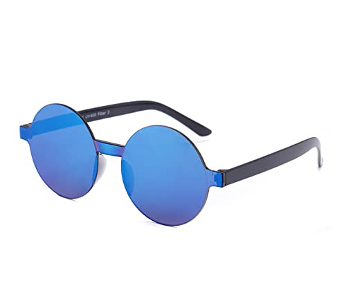 Alsino Sonnenbrille Herzbrille Fun-Brille Party Brille Photo-Booth Hippie, Einheitsgröße für Damen und Herren – (F-070) blau von Alsino