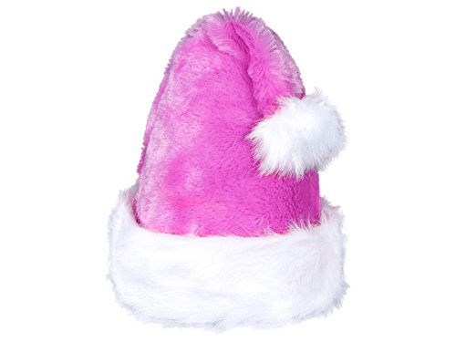 Alsino Weihnachtsmütze Nikolausmütze Plüschmütze Bommelmütze 27 cm lila für Kinder & Erwachsene Wm-67 von Alsino
