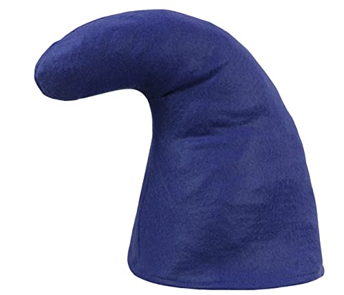 Alsino Zwergenmütze für Erwachsene Wichtelmütze Zwerg Kostüm Karneval Elfenmütze Zwergen Zipfelmütze, (blau) von Alsino