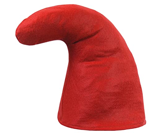 Alsino Zwergenmütze für Erwachsene Wichtelmütze Zwerg Kostüm Karneval Elfenmütze Zwergen Zipfelmütze, Variante wählen:rot von Alsino
