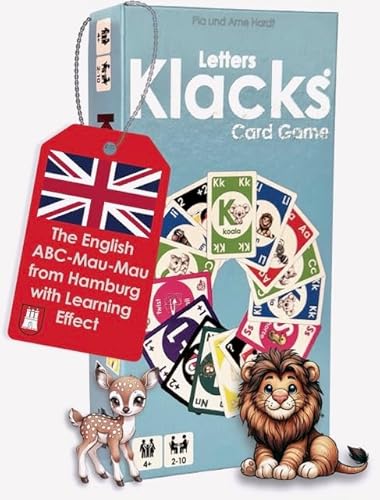 Letters Klacks – ABC Kartenspiel für Kinder ab 4 Jahren | Alphabet Lernen auf Englisch | 148 Karten I Alster- und ElbHarmonie von Alster- und ElbHarmonie
