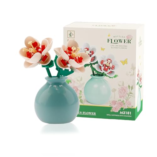 Altaroo Bausteine Blumen, Klemmbausteine Blumen Hibiskus mit Vase, Bausteine Blumen -Geschenk für Mädchen Frauen, Valentinstag, Hochzeit oder Muttertag, Home und Zimmer Deko Altaroo Bausteine Blumen, Klemmbausteine Blumen Hibiskus mit Vase, Bausteine Blumen -Geschenk für Mädchen Frauen, Valentinstag, Hochzeit oder Muttertag, Home und Zimmer Deko von Altaroo