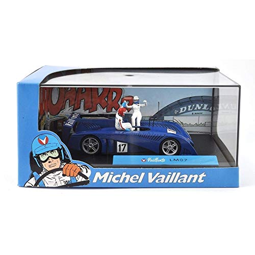 DieCast Metall Miniaturmodelle Modellauto 1:43 Michel Vaillant Comic Collection Vaillante LM07 Altaya inklusive Figuren und Kunststoff Vitrine von Ixo