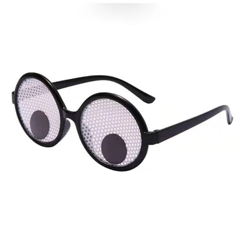 Altsuceser Brille mit großem Augeneffekt, auffällig, lustig, Cartoon, Unisex, leicht, elastische Beine, schüttelnd, Schwarz von Altsuceser