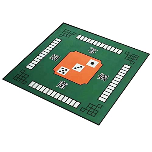 Altsuceser Mahjong Matte, Tischdecke für Poker, Kartenspiele, Brettspiele, Kachelspiele, Dominosteine, Mah Jong, 3D-Effekt-Stickerei, Majiang-Tischunterlage, 76,2 x 76,2 cm, Grün Altsuceser Mahjong Matte, Tischdecke für Poker, Kartenspiele, Brettspiele, Kachelspiele, Dominosteine, Mah Jong, 3D-Effekt-Stickerei, Majiang-Tischunterlage, 76,2 x 76,2 cm, Grün von Altsuceser