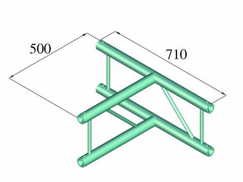 Alutruss BILOCK BQ2-PAT36V 2-Punkt Traverse T-Stück 90° von Alutruss