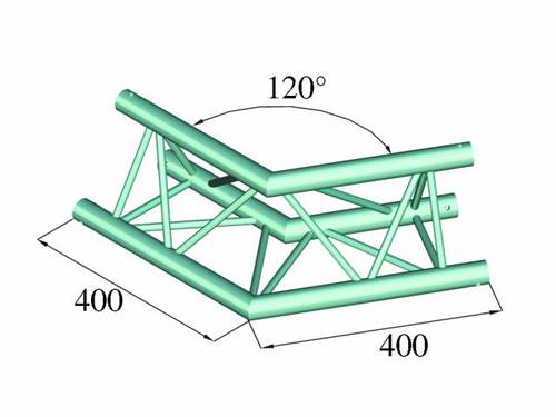 Alutruss DECOLOCK DQ3-PAC22 3-Punkt Traverse Ecke 120° von Alutruss