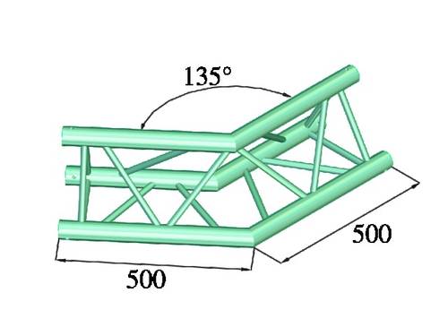 Alutruss TRILOCK 6082AC-23 3-Punkt Traverse Ecke 135° von Alutruss