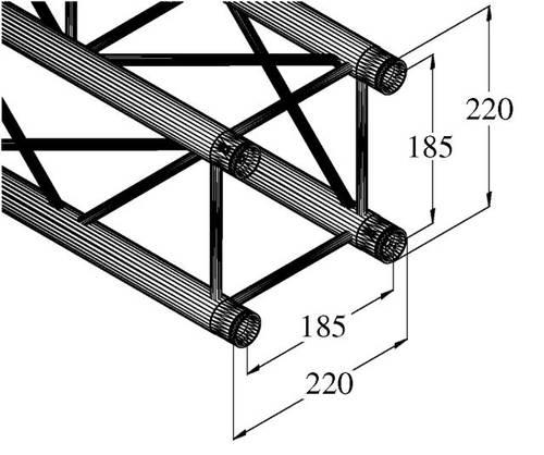 Alutruss DECOLOCK DQ4-1500 4-Punkt Traverse 150cm von Alutruss