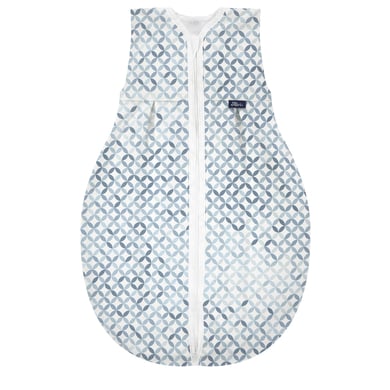 Alvi® Schlafsack Jersey Light Mosaik blau/weiß von Alvi