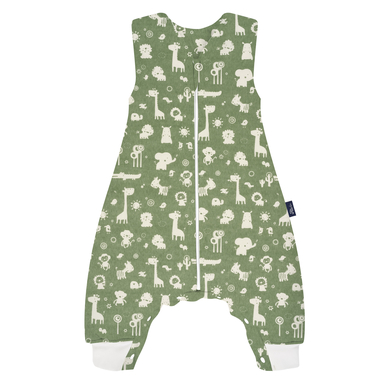 Alvi® Sleep-Overall Thermo Granite Animals granitgrün/weiß von Alvi