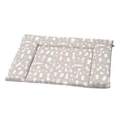 Alvi® Wickelauflage Zootiere taupe 70 x 85 cm von Alvi