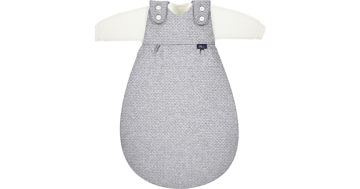Baby-Mäxchen Schlafsack 3tlg. - TOG 3,5 - Pique, 56/62 grau Baby-Mäxchen Schlafsack 3tlg. - TOG 3,5 - Pique, 56/62 grau von Alvi