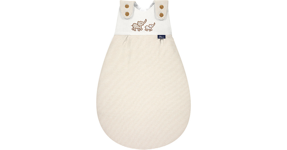 Baby-Mäxchen Außensack, Bio Baumwolle - TOG 2,5 - Olifant, 74/80 beige/weiß Baby-Mäxchen Außensack, Bio Baumwolle - TOG 2,5 - Olifant, 74/80 beige/weiß von Alvi