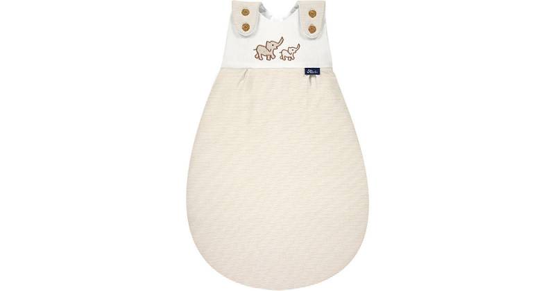 Baby-Mäxchen Außensack, Bio Baumwolle - TOG 2,5 - Olifant, 74/80 beige/weiß von Alvi