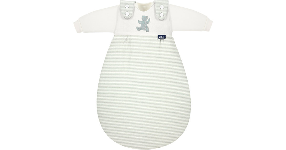 Baby-Mäxchen Schlafsack 3tlg. Bio Baumwolle - TOG 2,5 - Smoky Stripe, 74/80 grün/weiß Baby-Mäxchen Schlafsack 3tlg. Bio Baumwolle - TOG 2,5 - Smoky Stripe, 74/80 grün/weiß von Alvi