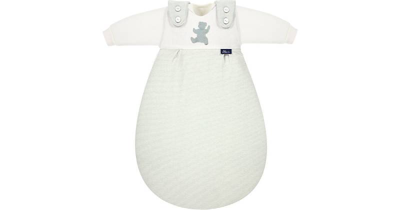 Baby-Mäxchen Schlafsack 3tlg. Bio Baumwolle - TOG 2,5 - Smoky Stripe, 74/80 grün/weiß von Alvi